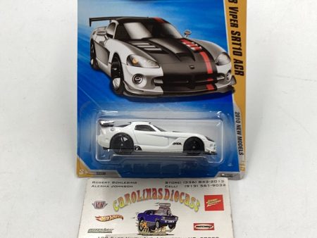 2010 Hot wheels #22 08 Viper Str10 ACR white 59D For Sale