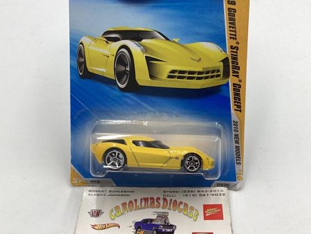 2010 Hot Wheels #19 09 Corvette stingray concept yellow 17A Online