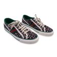 Gucci Black Floral Cotton Tennis 1977 Lace Up Sneakers Shoes Size 40.5 Cheap