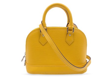 Louis Vuitton Yellow Epi Leather Alma Nano Mini Crossbody Bag Discount