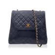 Chanel Vintage Black Quilted Trapeze Flap Shoulder Bag with Wallet For Sale