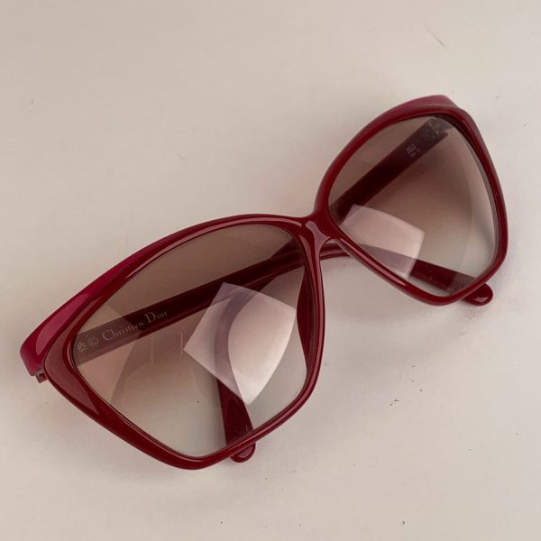 Christian Dior Vintage Burgundy Pink Optyl Sunglasses Mod 2324 Fashion