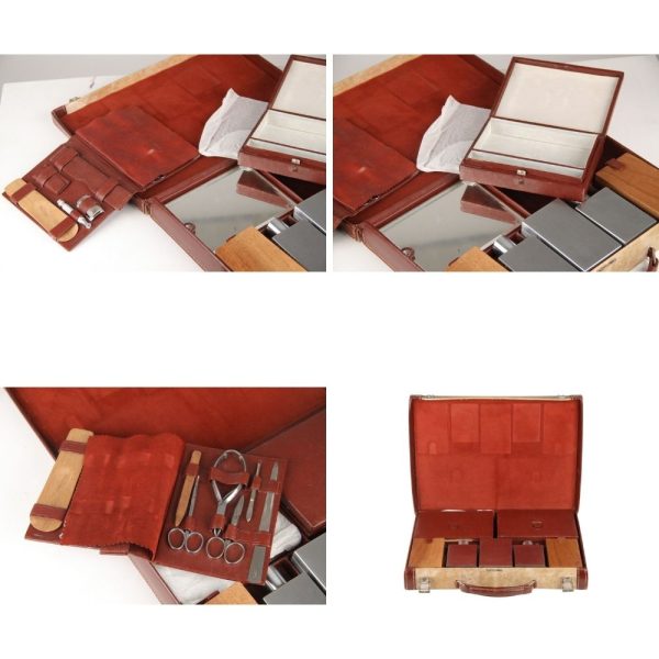 Hermes Vintage Rare Travel Grooming Set with Toiletry Accessories Online now