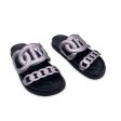 Hermes Silver Leather Extra Slide Sandals Shoes Size 37 Online