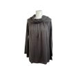 Missoni Gray Wool and Silk Long Sleeve Top with Cowl Neck Size 40 Online Sale