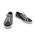 Gucci Black Floral Cotton Tennis 1977 Lace Up Sneakers Shoes Size 40.5 Cheap