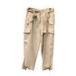 Stella McCartney Beige Silk Cargo Crop Pants Size 40 IT Cheap