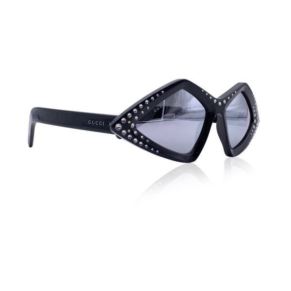 Gucci Black Acetate Rhinestones GG0496S Sunglasses 59 18 145mm Discount