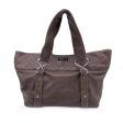 Chanel Brown Leather Sticth Mademoiselle 8 Knots Tote Bag For Sale