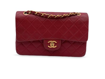 Chanel Vintage Red Quilted Timeless Classic Small 2.55 Bag 23 cm Online Sale