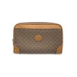 Gucci Vintage Beige Monogram Canvas Cosmetic Bag Clutch Bag Supply