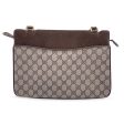 Gucci Vintage Beige Monogram Canvas and Leather Handbag Discount