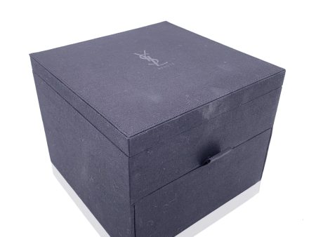 Yves Saint Laurent Black Fabric Jewelry Storage Trinket Box Case Online