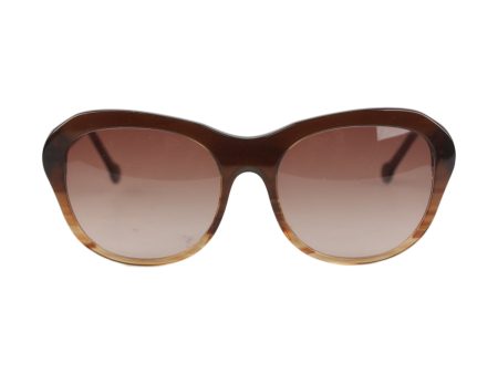 EM Brown Sunglasses Handmade in Italy Oversize Mod. Lucia 02 58mm For Discount