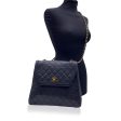 Chanel Vintage Black Quilted Trapeze Flap Shoulder Bag with Wallet For Sale