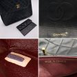 Chanel Vintage Black Quilted Trapeze Flap Shoulder Bag with Wallet For Sale