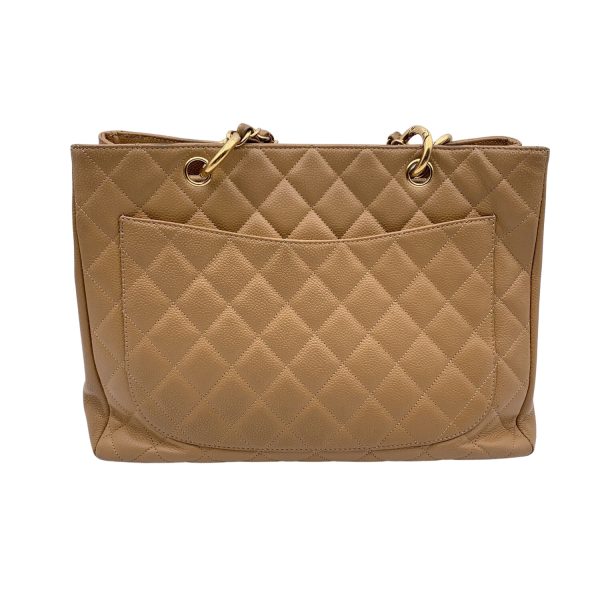 Chanel Beige Quilted Caviar Leather GST Grand Shopping Tote Bag Discount