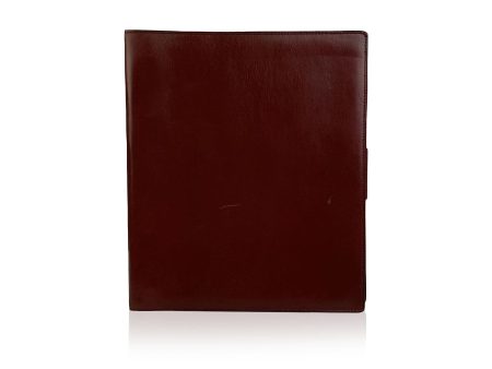 Gucci Vintage Burgundy Leather 5 Ring 1976 Agenda Sale