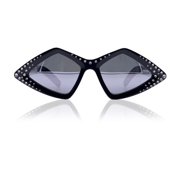 Gucci Black Acetate Rhinestones GG0496S Sunglasses 59 18 145mm Discount