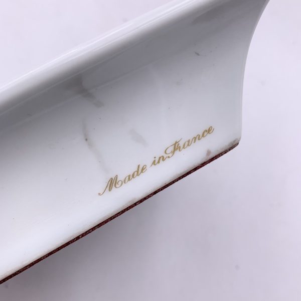 Hermes Vintage White Porcelain Cornucopia Rectangular Ashtray Online