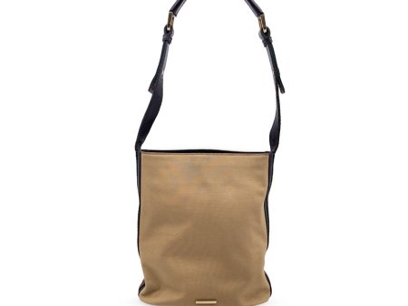 Gucci Beige Canvas Signature Web Bucket Shoulder Bag Cheap