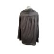 Missoni Gray Wool and Silk Long Sleeve Top with Cowl Neck Size 40 Online Sale