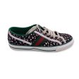 Gucci Black Floral Cotton Tennis 1977 Lace Up Sneakers Shoes Size 40.5 Cheap