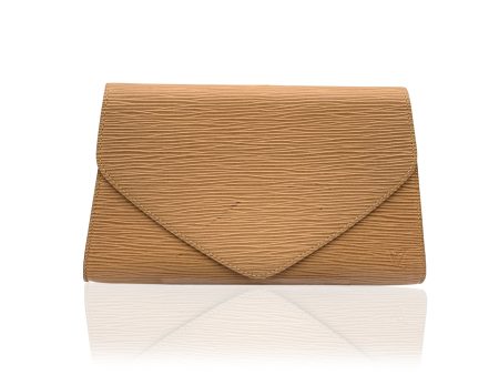 Louis Vuitton Vintage Cream Epi Leather Art Deco PM Clutch Bag Online