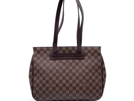 Louis Vuitton Damier Ebene Canvas Parioli Tote Shoulder Bag For Sale