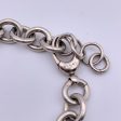 Gucci Sterling Silver 925 Rolo Chain Bracelet with Two Dog Tags on Sale