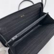 Gucci Vintage Black Suede Bamboo Wallet on Chain WOC Crossbody Online Sale