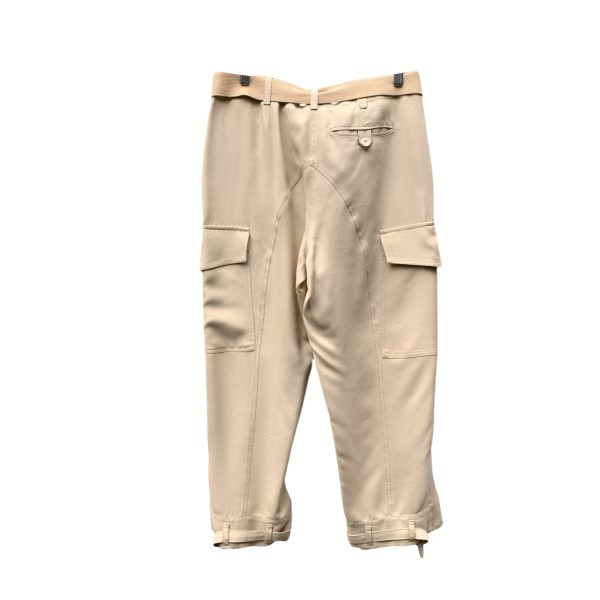 Stella McCartney Beige Silk Cargo Crop Pants Size 40 IT Cheap