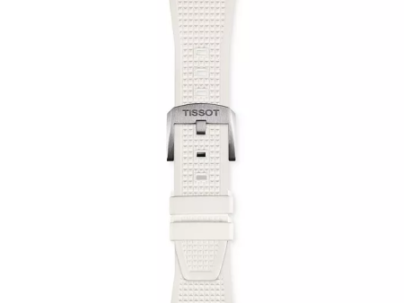 TISSOT STRAP T852048463 PRX White Rubber Strap Fashion