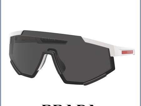 Prada PS04WS White Rubber Unisex Sunglasses Online Sale