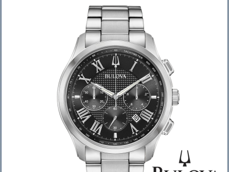 Bulova 96B288 Wilton Steel Strap Men Watches on Sale