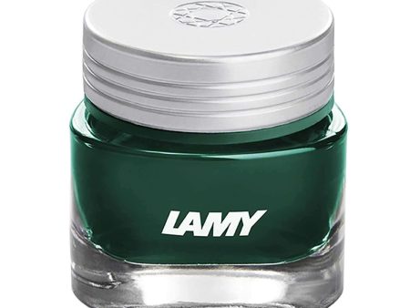 Lamy T53 Crystal Peridot Ink Bottle, Dark Green - 30ml For Sale