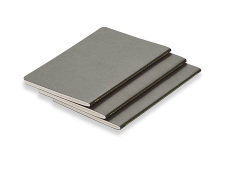 Lamy Softcover Ruled Notebook, Grey - A5 (SET OF 3) Sale